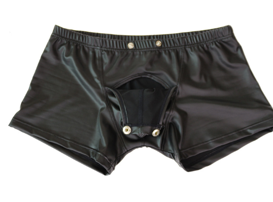 Faux Leather Underwear Image 5