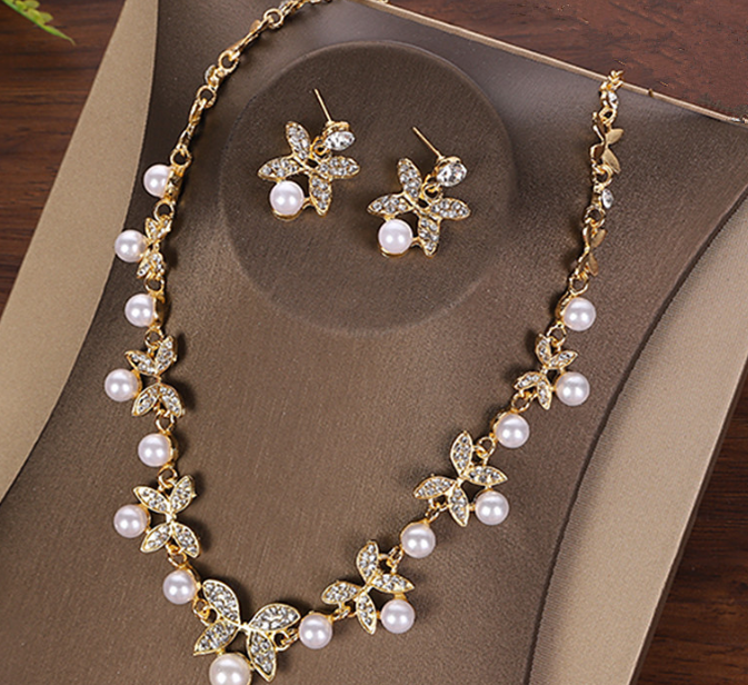 Bridal Necklace and Earrings Set 3