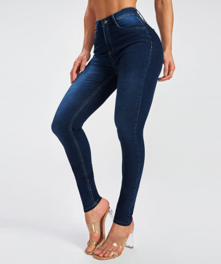 Women's High Waisted Jeans Image 4