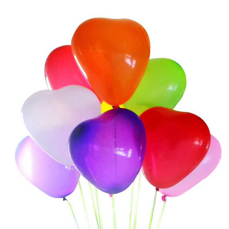 Colorful Heart Balloons