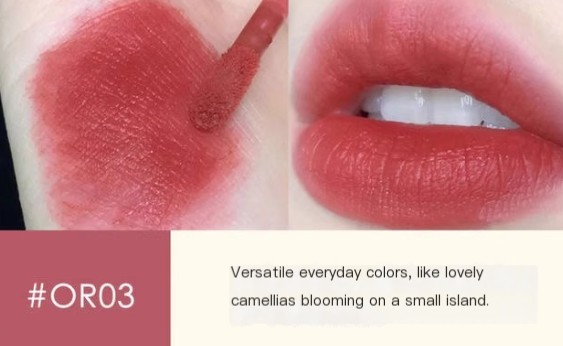 Chestnut Velvet Matte Liquid Lipstick Application