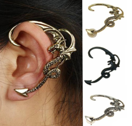 Gothic Dragon Earrings