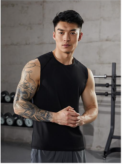 Men's Sleeveless Athletic Tank Top detail