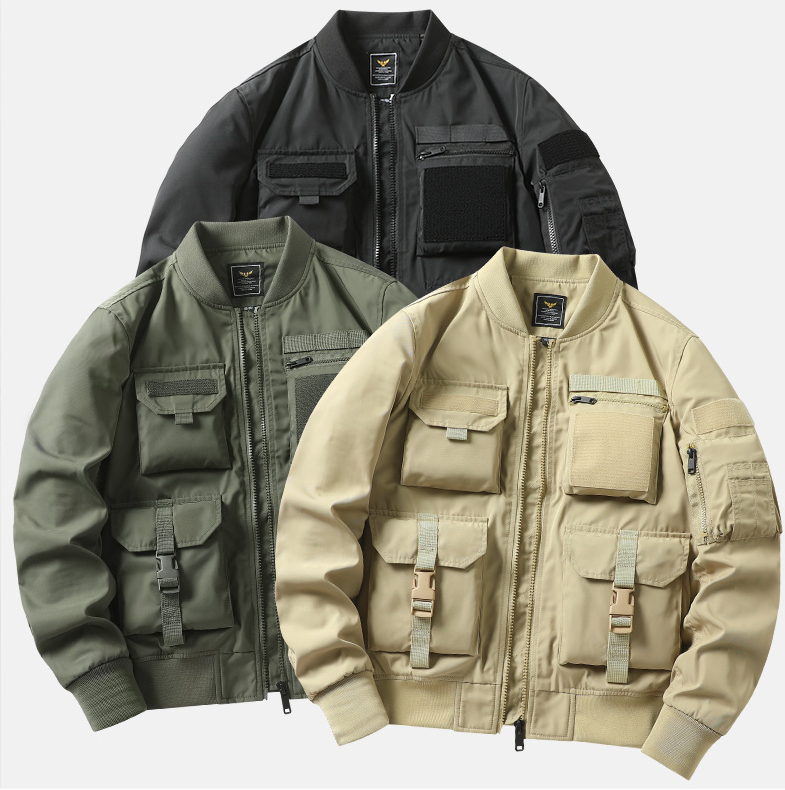 Black Graffiti Print Work Jacket