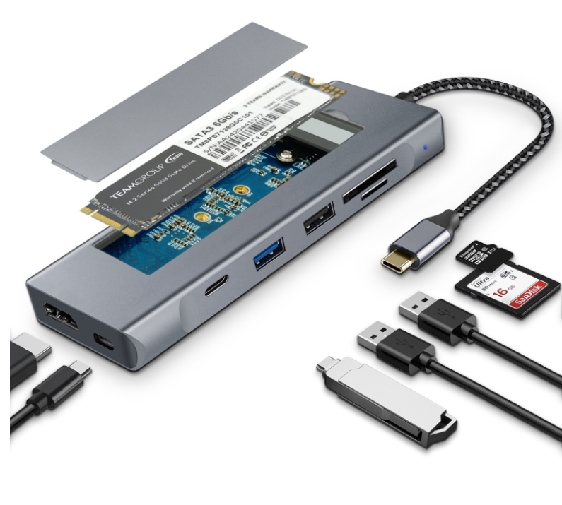 8 in 1 USB-C Hub
