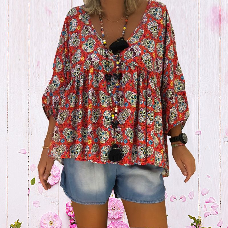Skull Print T-Shirt 2