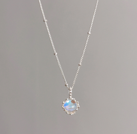 Opal Collarbone Necklace