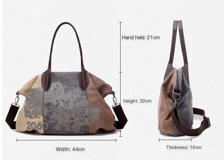 Various Colors of Canvas Shoulder Bag