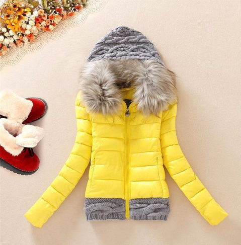 Knitted Patchwork Cotton Jacket - Image 1