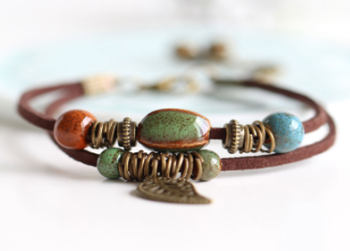 Ceramic Beads Bracelet Image 2