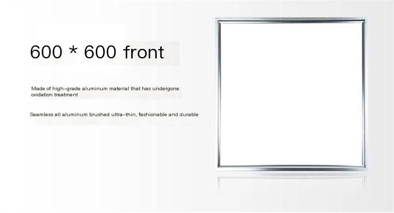 Integrated ceiling light led panel light 600x 600 office mineral wool aluminum gusset gypsum board embedded panel light