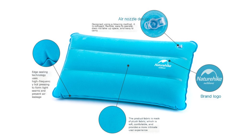 Naturehike Inflatable Pillow Sky Blue