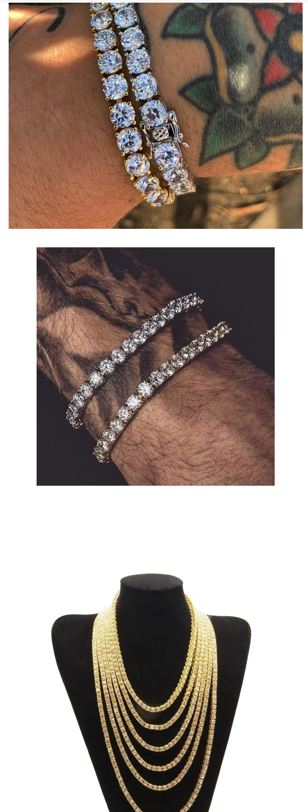 Hip Hop Water Diamond Bracelet
