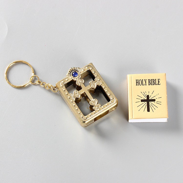 Miniature Pocket English Bible Keychain - Image 2