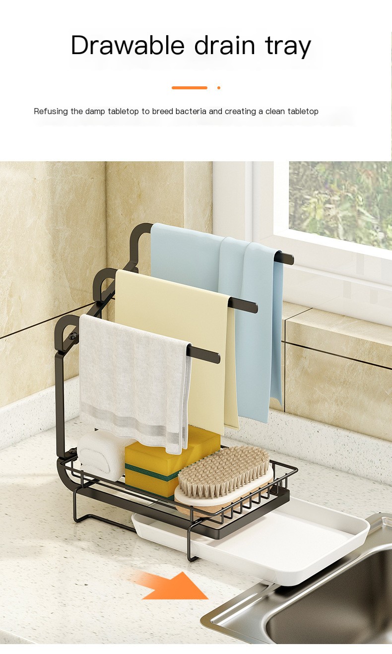 Kitchen Rag Storage Rack