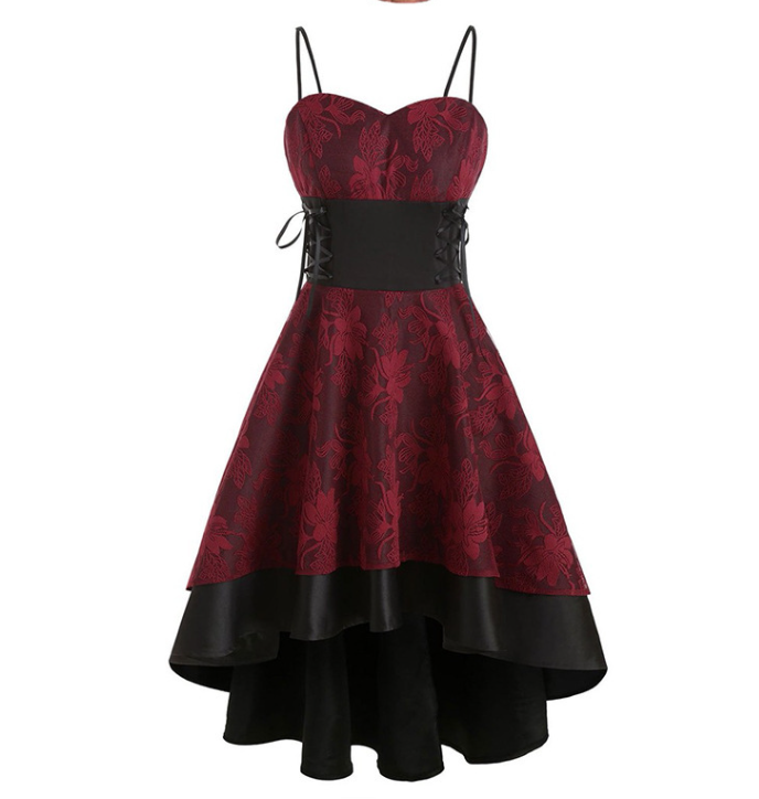 Gothic Midi Party Dress Image 3
