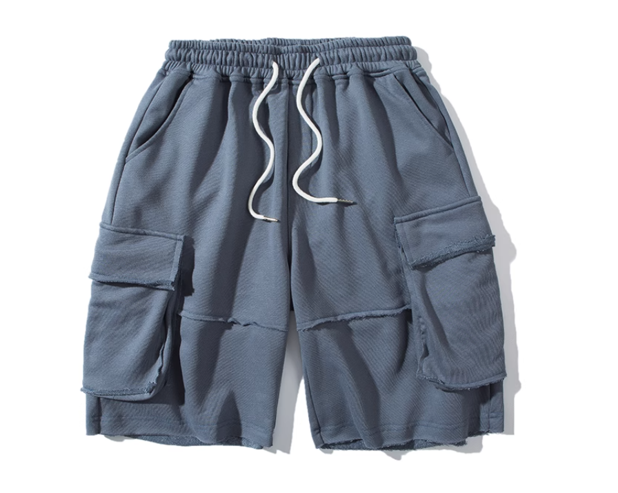 Ripped Seam Cargo Shorts 8