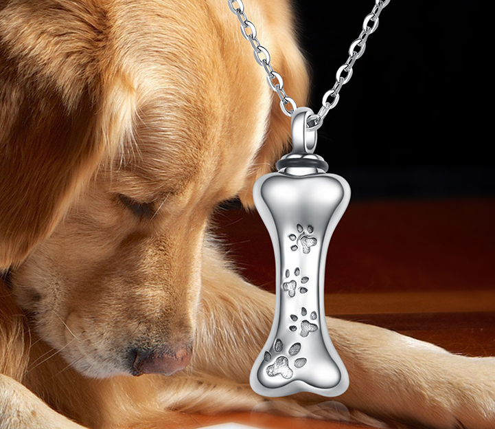 Dog Bone Ashes Necklace Image 1