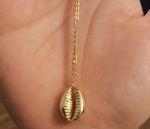 Gold-Plated Shell Necklace
