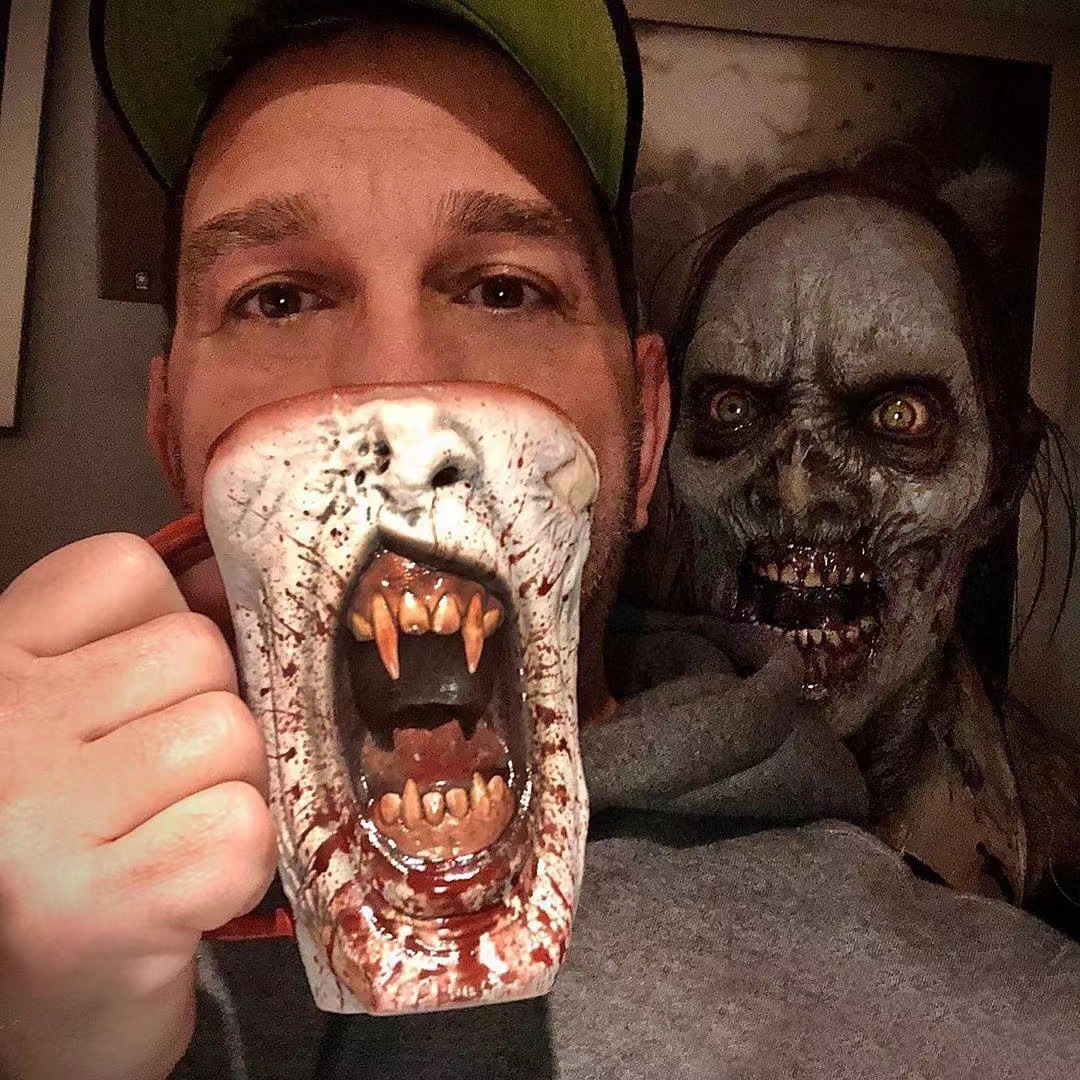 3D Skull Mug Front View