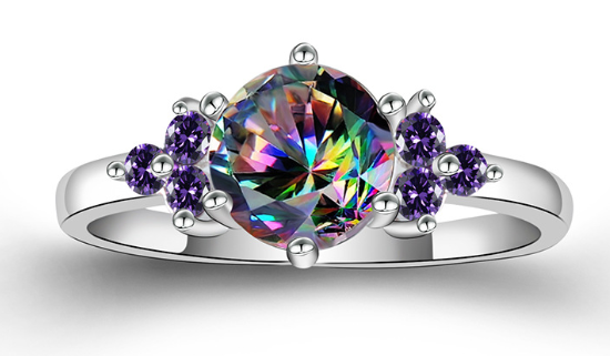 Colorful Zircon Ring 4