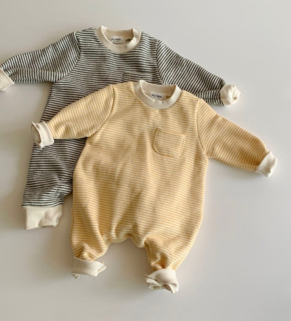 Spring Baby Clothes Striped Infant Jumpsuits