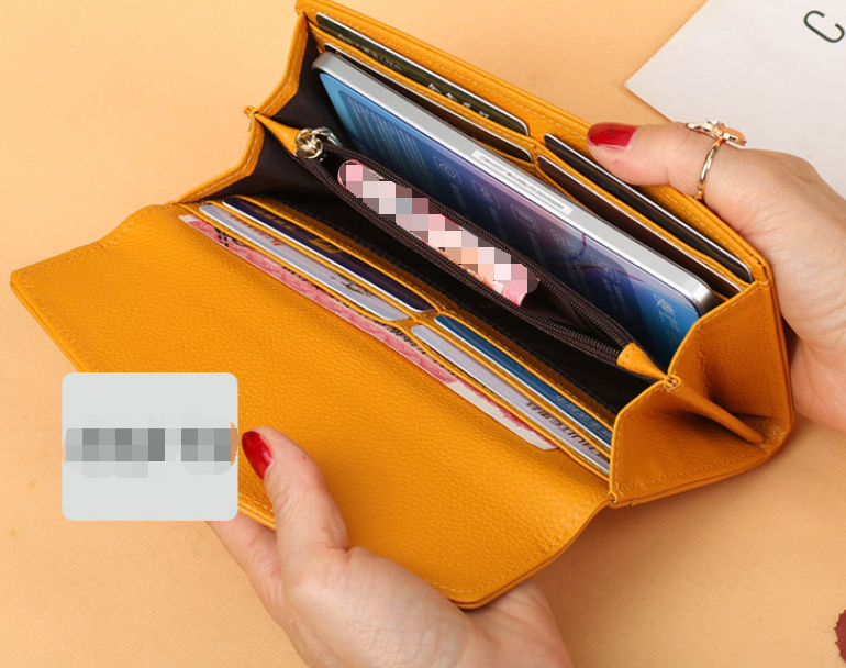 Korean Style Card Coin Purse Black