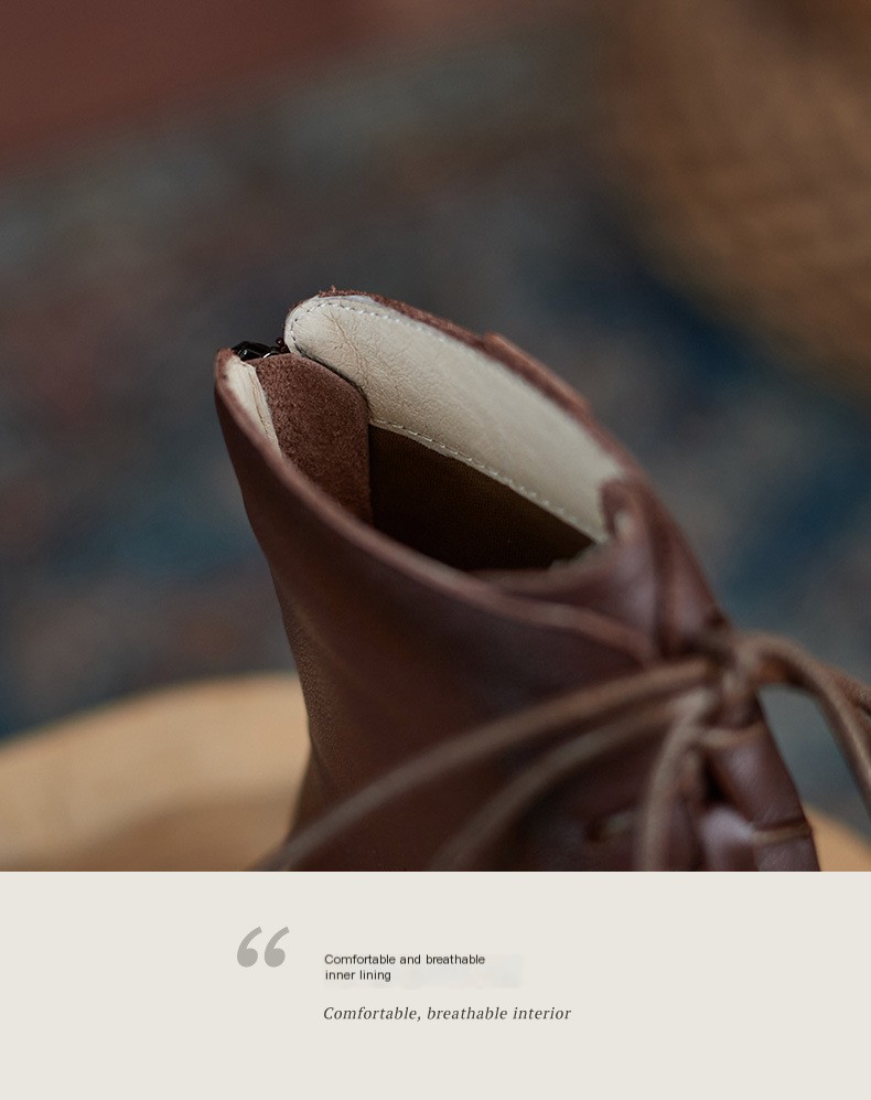 Brown Slimming Martin Boots 6