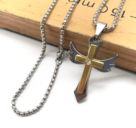 Cross Stainless Steel Necklace Image 4