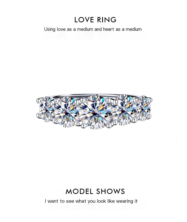 Moissanite Ring Image 5