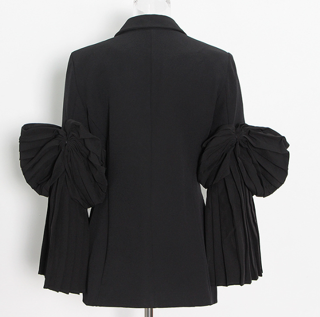 Beaded Diamond Buckle Bow Casual Suit Image 4