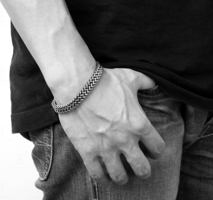 Titanium Steel Bracelet Back View