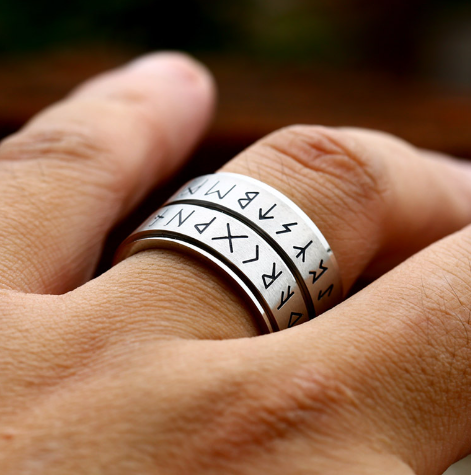 Viking Letter Ring Image 1