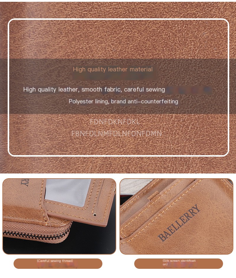 Men's Short Wallet - Gray 02