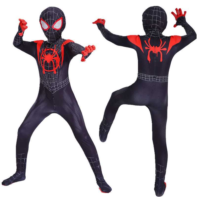 Spiderman Leotard Hero Expedition Adult cosplay Costume Halloween Child Siamese Clothes Miles image
