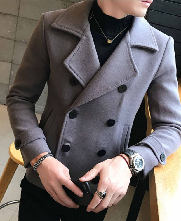 Men's Wool Coat Image 6