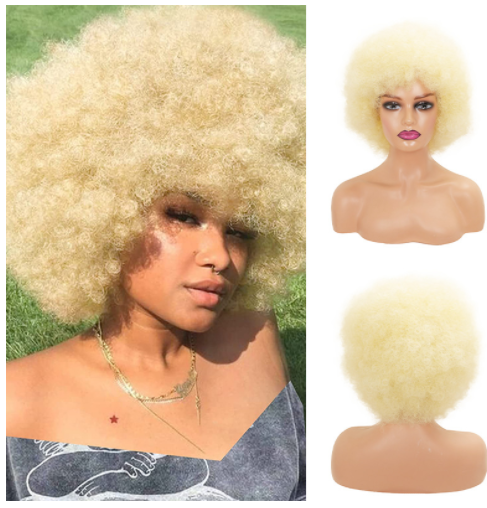 Microwave Short Curly Hair Fluffy Wig