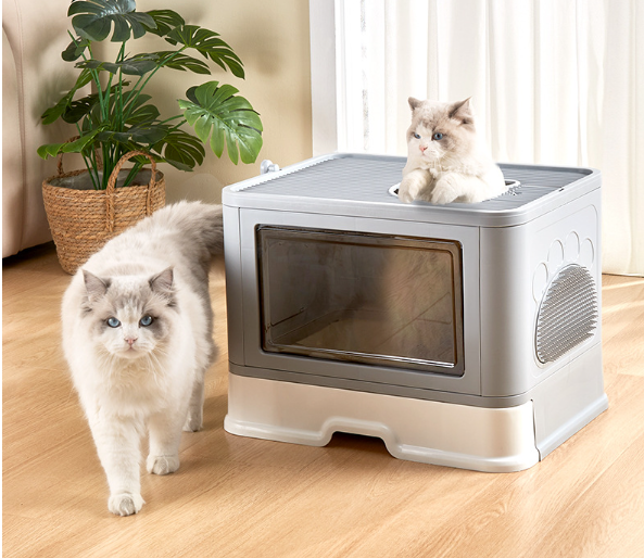 Foldable Cat Litter Box Image 1