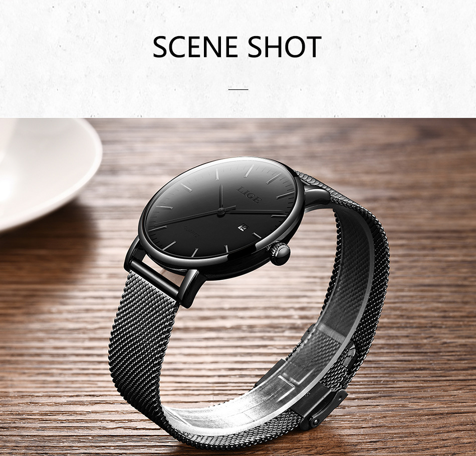 Lige Minimalist Watch - Grey