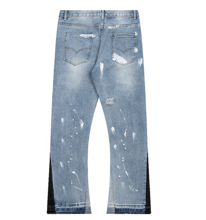 Distressed Straight-Leg Jeans 4
