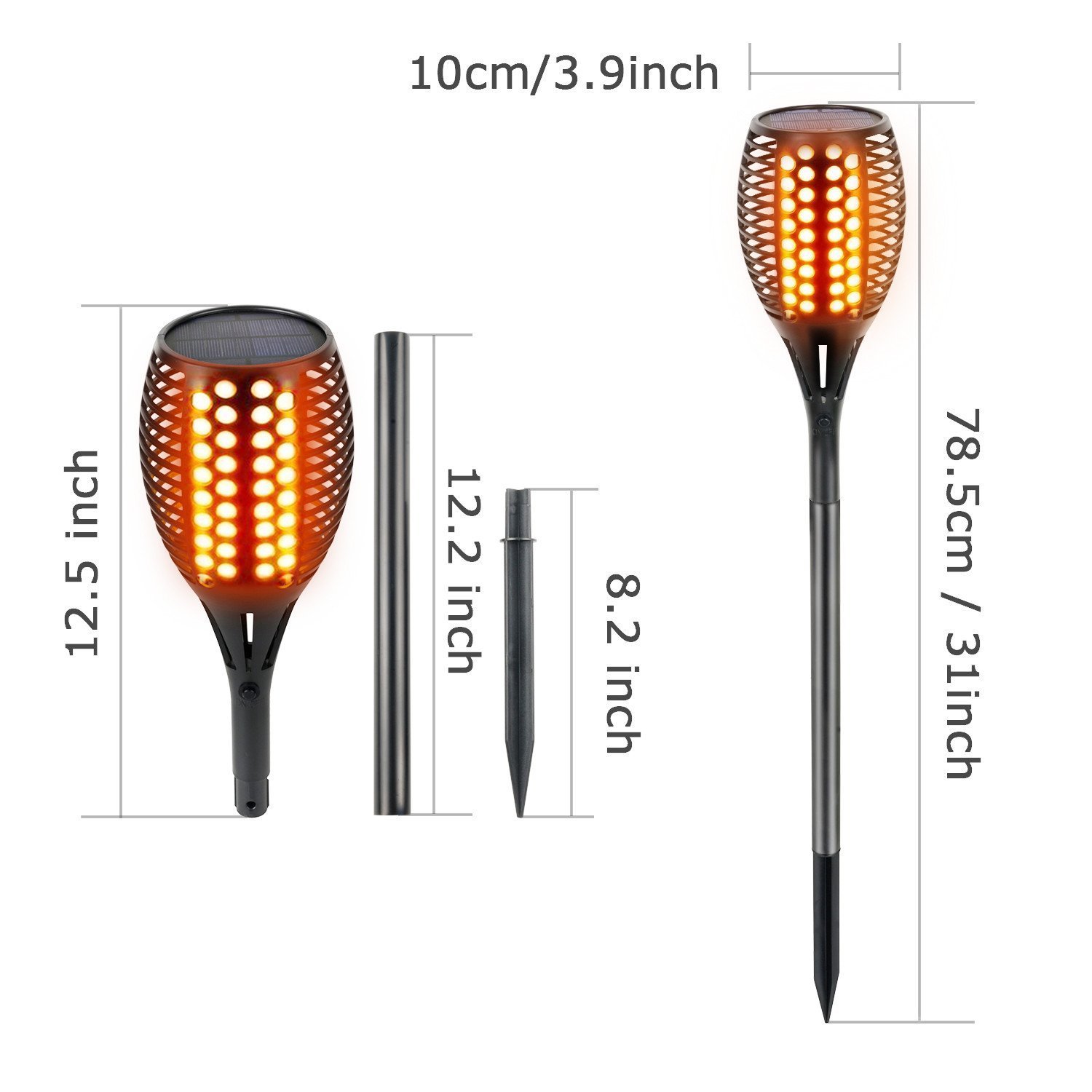 Solar Flame Light