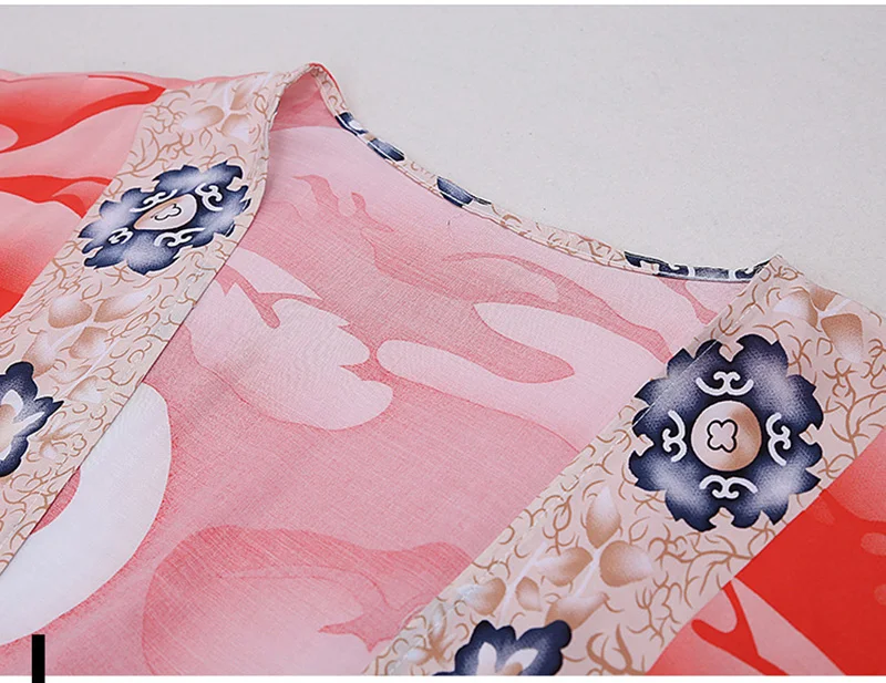 Crane Flower Kimono 3