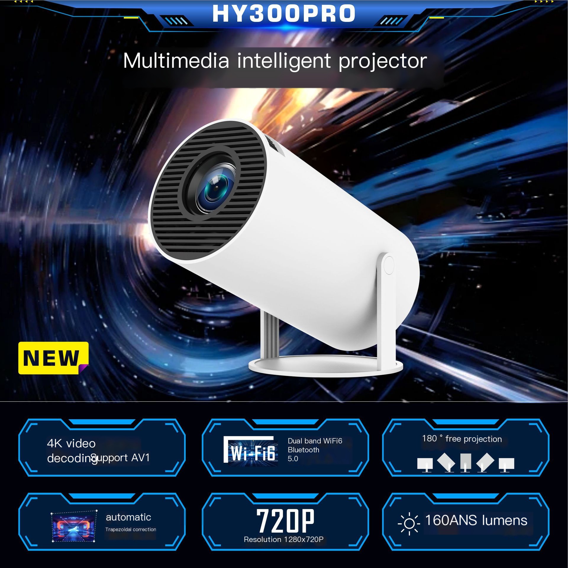 Proyector en uso
