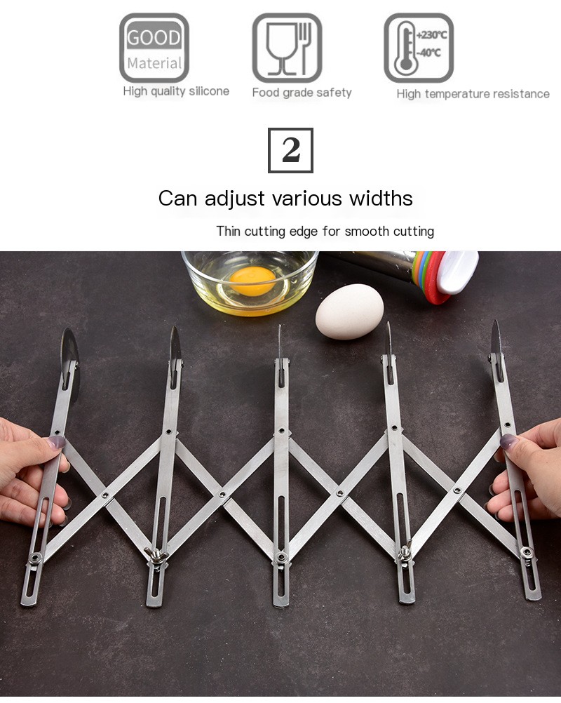 Five-round flat knife