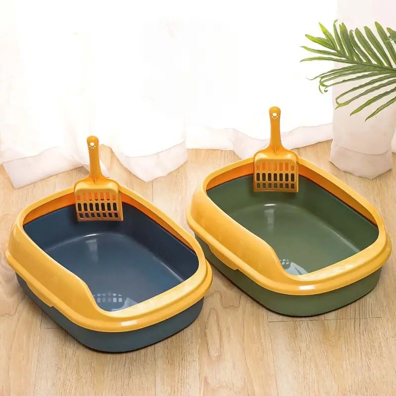 Semi-enclosed Litter Box - Spindle Blue