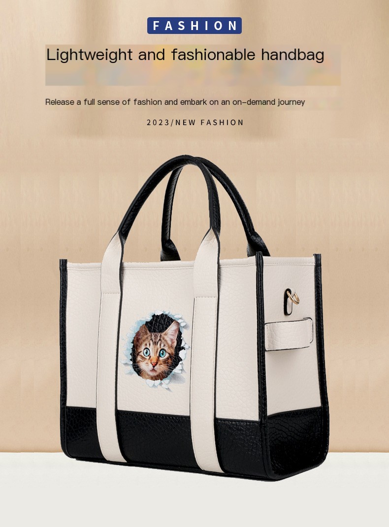Cat Head Tote Bag 1