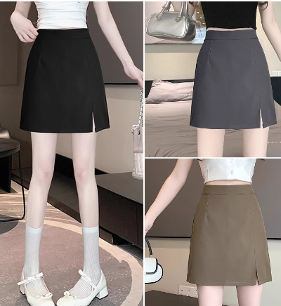 Slit High Waist Skirt 4