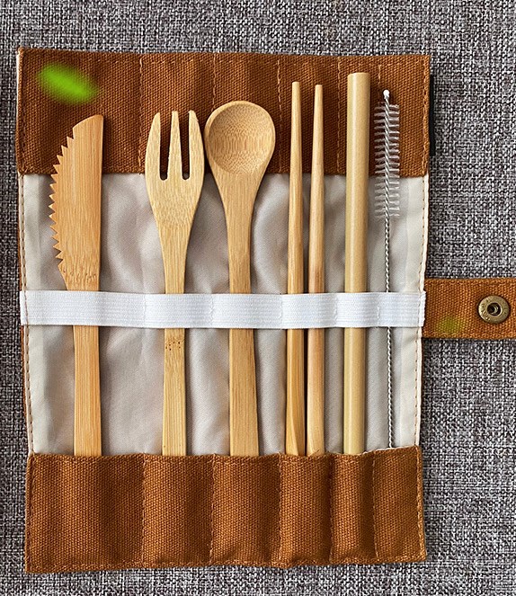 Bamboo Cutlery Set Image 1