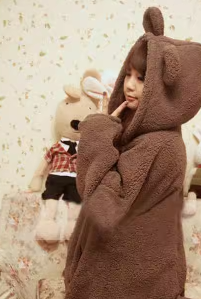 Faux Fur Coat - Black