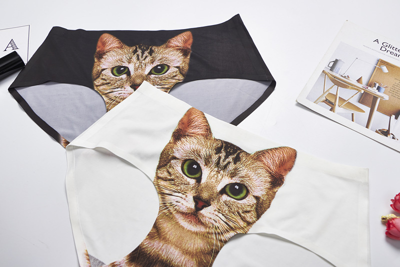3D Cat Print Underwear